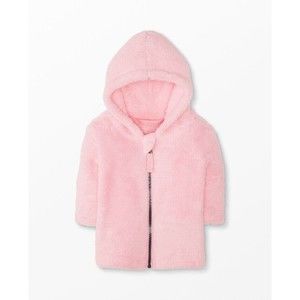 Hanna Andersson Size 2T 85 cm Baby Jacket In Marshmallow Coat Pink Hoodie